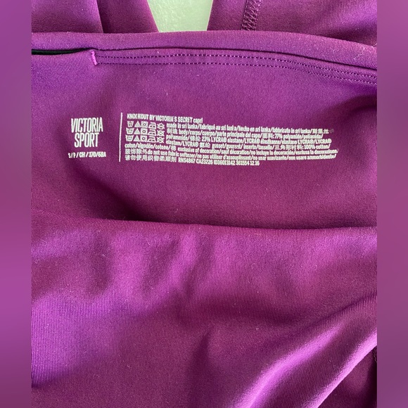 Victorias Secret Sport Purple Cropped Athletic Leggings size Small - Picture 4 of 7